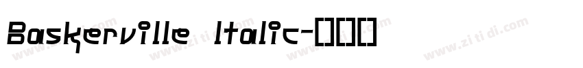 Baskerville ltalic字体转换